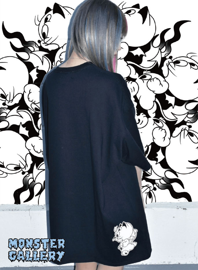 【ANIMAL DASH CAT】T-shirtsの商品着用画像