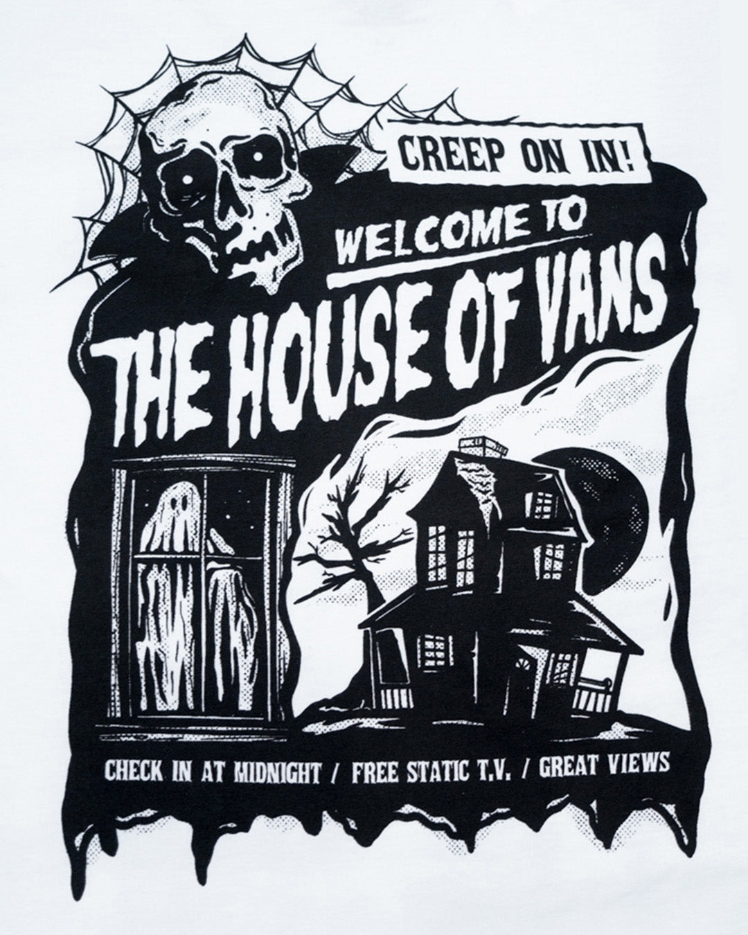 house on the hill Tーシャツ VANS / On the Hill T-Shirt in White – RESOLUTION OSAKA