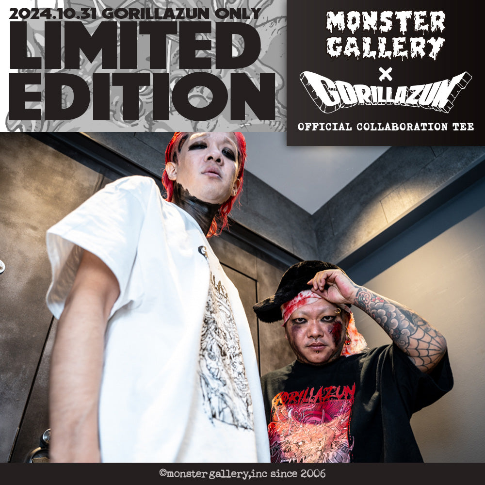 GORILLAZUN×MG】 OFFICIAL COLLABORATION TEE WHITE – RESOLUTION OSAKA