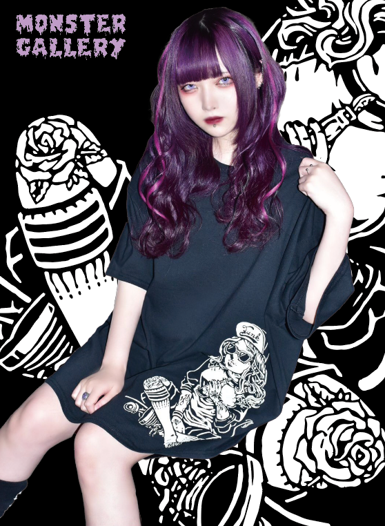 【JUNK GIRL】T-shirtsの商品着用画像